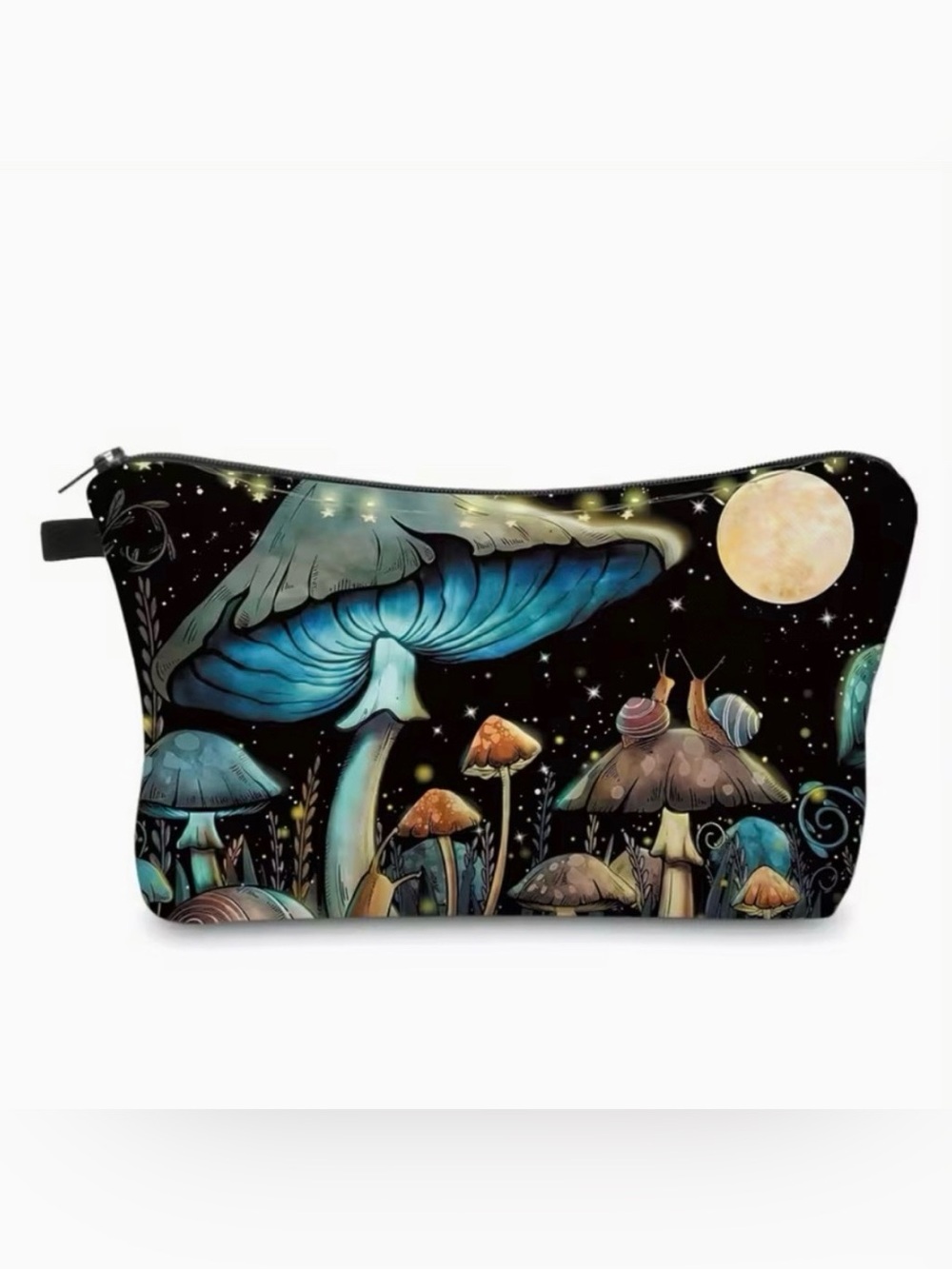Starry Sky Mushroom Snail Pattern Small Cosmetic Bag Makeup Bag New